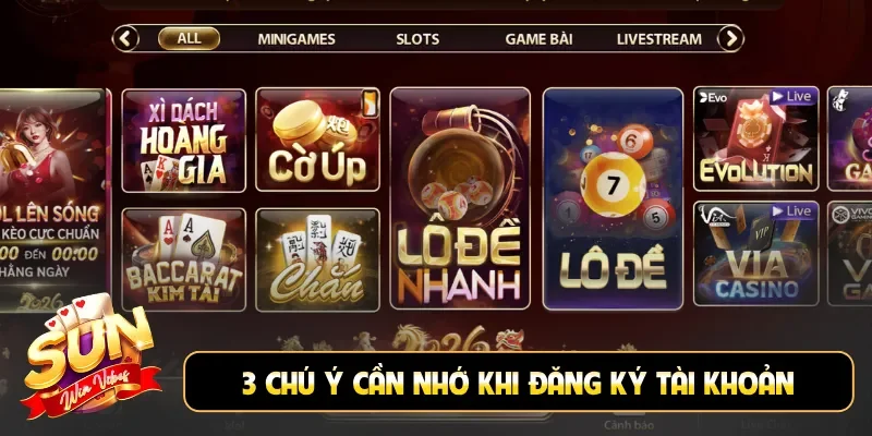 3 chú ý cần nhớ khi đăng ký tài khoản