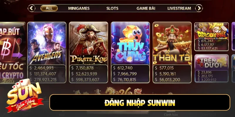 đăng nhập Sunwin