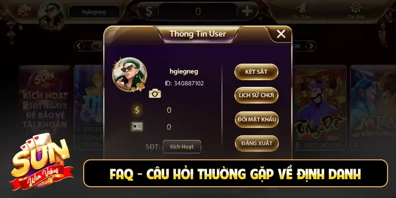 FAQ - câu hỏi thường gặp về định danh